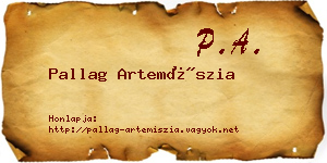 Pallag Artemíszia névjegykártya